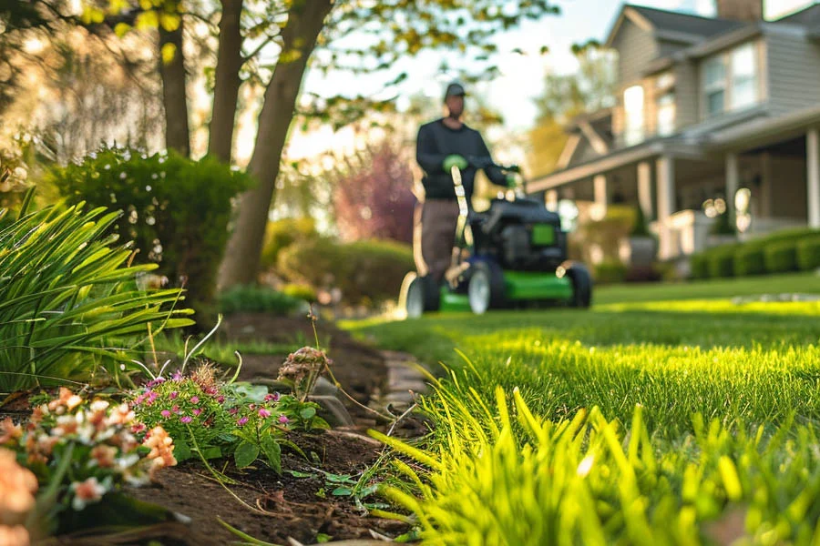 battery charged lawn mowers