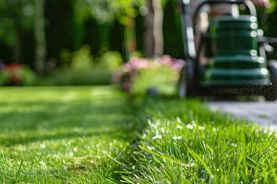 battery charged lawn mower